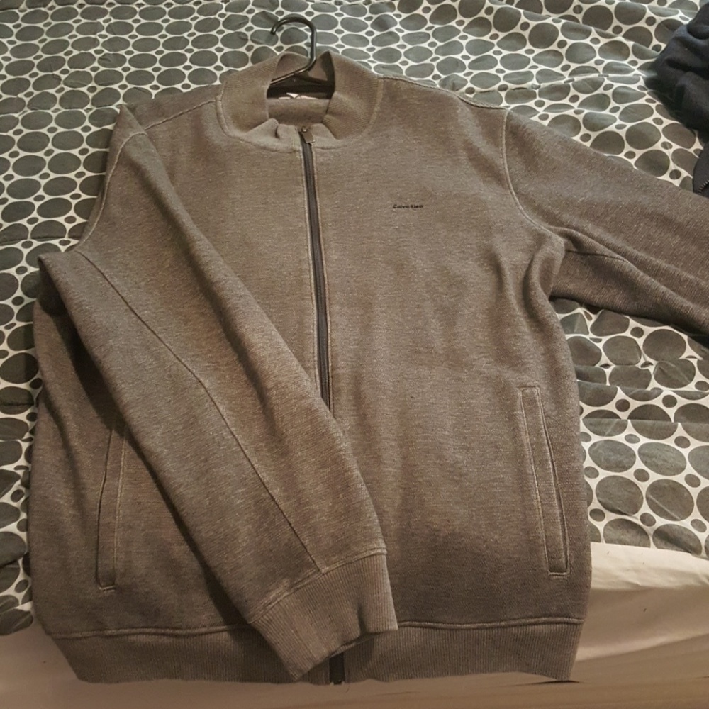 XL Calvin Klein Zip Up Sweatshirt
